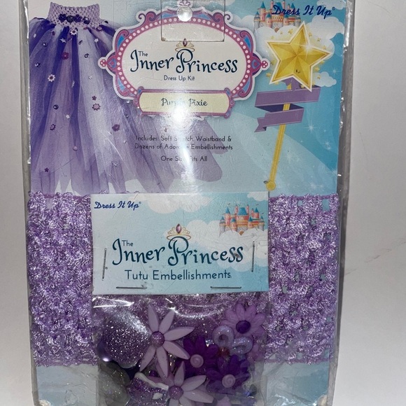Multiples Other - TUTU Princess Pixie Dress It Up Kit Embellishments Dance Skirt NEW Medium